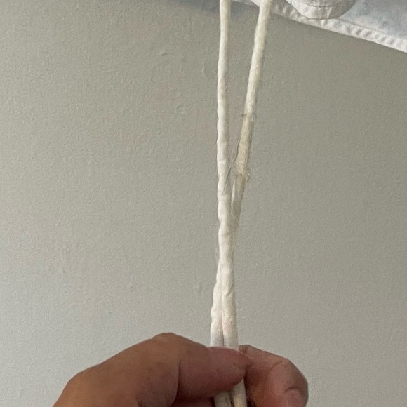 Helmet Lang Lawn Cotton Hidden Button-up White Shirt Size: Large - Picture 13 of 13